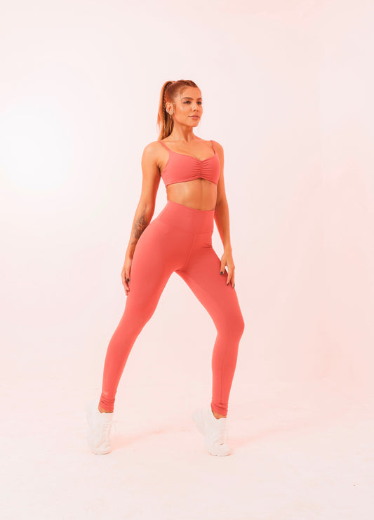 Ruched TerraCotta Top
